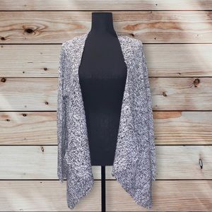 Aeropostale Gray Knit Waterfall Drape Cardigan Size Medium